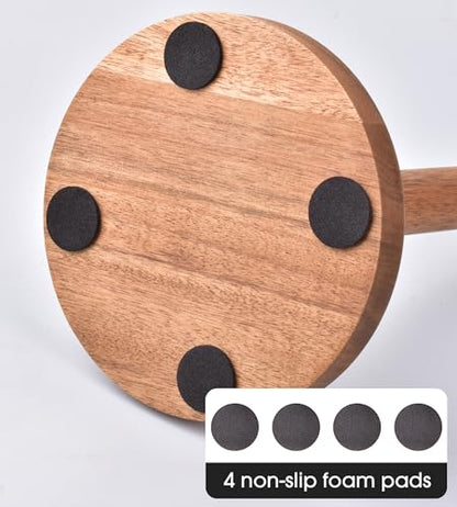 Acacia Wood Paper Towel Holder Stand – Wooden Kitchen Paper Towel Holder Countertop, PTHA, Freestanding Roll Holder for Kitchen & Bathroom & Farmhouse, Large - size: Large, style: Classic Acacia