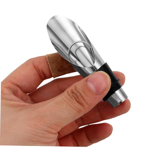 STOBAZA Elegant Wine Accessories Kit Bottle Opener Pourer Stopper Set Made of Stainless Steel for Gifting