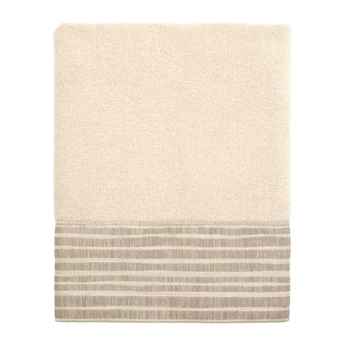 Avanti Linens - Hand Towel, Soft & Absorbent Cotton Towel (Weston Collection, Beige) - color: Beige, size: Hand Towel
