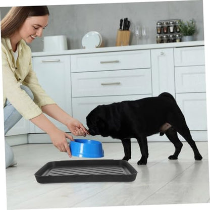Alipis 2pcs Dog Mud Mats Multi-use Plastic Shoe Tray Entryway Boot Mat Antislip Design for Home