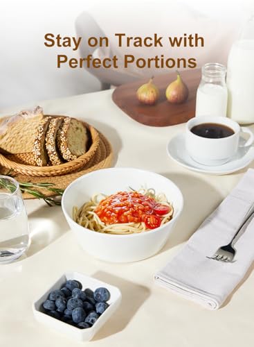 32 OZ Large Soup Bowls Set of 4 – White Porcelain Bowls for Ramen, Cereal, Salad, Pasta, Oatmeal & More – Microwave, Dishwasher, Oven & Freezer Safe - size: 32 OZ(4PCS)
