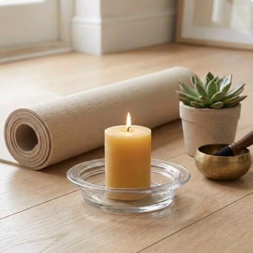 Didiseaon Transparent Glass Wax Melt Warmer Dish 4.52In Replacement Tray for Fragrance Lamp and Candle Warmer Smooth Surface Accessory for Home Fragrance Use | Heat-resistant 4.5" clear glass dish for wax melts & oils. Leakproof, easy clean, fits most sta