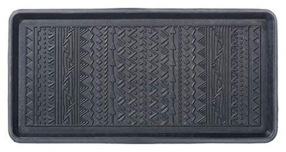 HF by LT Boho Rubber Boot, 32 x 16 inches, One-Piece Seamless Construction, Durable Vulcanized Rubber, Year Round Use Indoors or Outdoors, Black - color: Boho