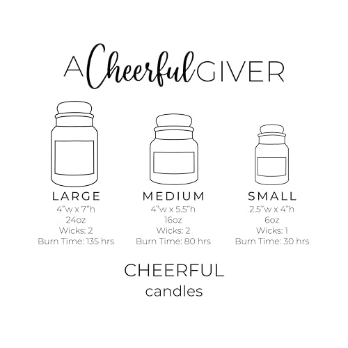 A Cheerful Giver - Papa's Pumpkin Pie Scented Glass Jar Candle (6 oz) with Lid & True to Life Fragrance Made in USA - size: 6oz
