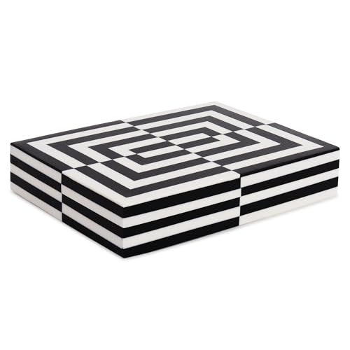 Handicrafts Home Decorative Box 8x6 – Photo Storage Box, Jewelry Organizer, Modern Decorative Storage Box with Lid, Bohemian Table Décor, Vintage Keepsake Box for Shelf or Coffee Table Décor - color: PUZZLE-SLIDE, size: 8 x 6 x 1.5 Inches