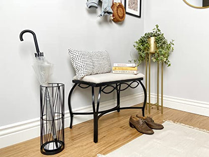Mango Steam Pluvian Soakstone Umbrella Holder (Regular, Black) - color: Black, size: Regular Round