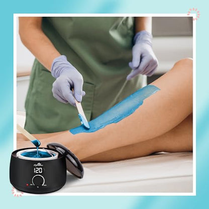 Lifestance L2 Digital Wax Warmer Machine - 500ml/14oz Fast-Heating for Hard Wax Beads, Hair Removal at Home, Professional for Brazilian, Bikini, Face, Body & Eyebrow | Hard Wax Beads, Hair Removal at Home, Professional for Brazilian, Bikini, Face, Body &