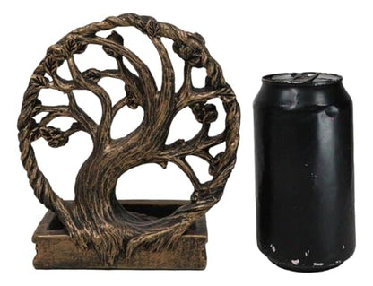 Ebros Gift Ethereal Forest Crann Bethadh Celtic Willow Tree of Life Backflow Incense Cone Burner Aroma Scent Figurine Mystical Earth Home Decorative Accent