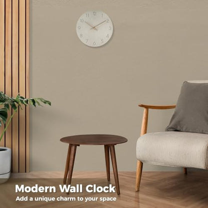 Modern Wooden Wall Clock, Silent Quartz Movement, Battery-Powered Mdf Wall Clock, Nordic Minimalist Design For Living Room, Bedroom, Office, Classroom
