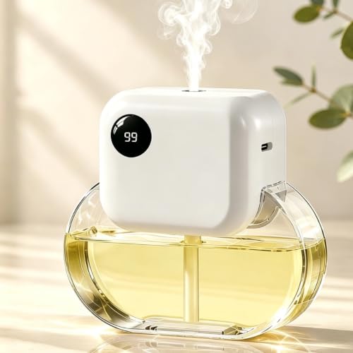 Aroma Diffuser with 170ML Essential Oil Set for Home,Rose Amber | Aromatherapy Diffuser with 6 Adjustable Mist Modes, 90 Days Long-Lasting Runtime, Ultra Quiet 35dB Operation, 7-Color Light - color: Yellow