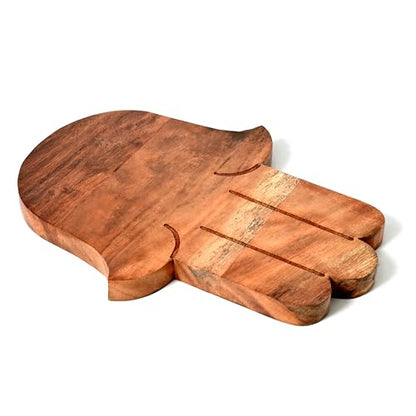 Sophia Art 100% Acacia Wooden Chopping Board, Butcher Block for Vegetables, Cafe and Restaurant, Serving Board,Charcuterie Board Cutting Board, Brown (Hasma Hand Board, 10"L x 13"W) - color: Hasma Hand Board, 10"L x 13"W
