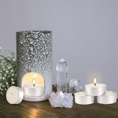 Unscented Tealight Candles 100 Pack, 4 Hours Smokeless Dripless White Mini Tea Candle Bulk for Home, Wedding, Party, Shabbat, Christmas & Emergency Use - color: White, size: 100 Pack