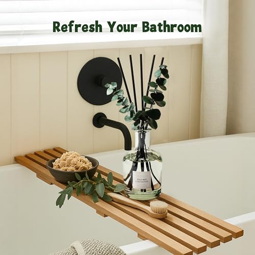 Wild Mint & Eucalyptus Reed Diffuser, 6.76 oz | Real Dried Eucalyptus Leaves, 8 Reeds, Long-Lasting Essential Oil, Home Fragrance, Bedroom or Bathroom Décor - size: Eucalyptus/6.76 Ounce/1 pack