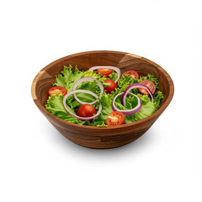 11-Inch Acacia Wood Salad Bowl, 1500 Cubic cm Volume, 1.5 Liter Capacity, Brown - size: 1 Bowl of 11-Inch (1.5 Liters)