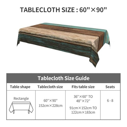 Worltoldb Farmhouse Country Tablecloths Polyester Table Cloth for Kitchen Dinning Table Washable Table Cover for Parties Wedding Picnic White9 - color: White9
