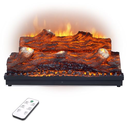 Electric Fireplace Logs Realistic Flame Effect Embedded Fireplace Flame Block 21.46 * 9.45 * 8.27 in USB Remotecontrol Fireplace Placement Not Emitting Heat - color: Extra Large