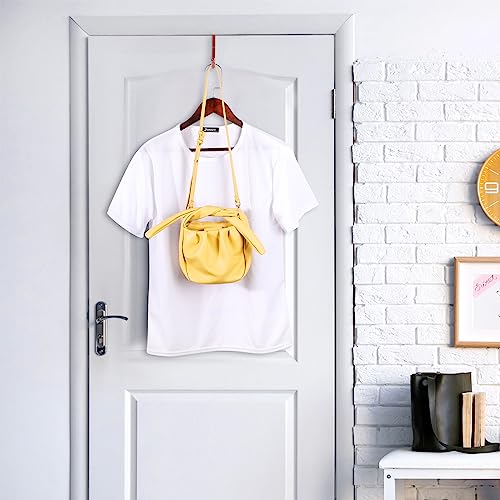 Hotop 2 Pcs Over The Door Hooks, Clothes Hanger, Over Door Hanger, Rose Gold - color: Rose Gold