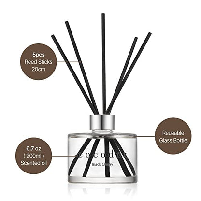 COCODOR Signature Reed Diffuser Set/Refreshing Air / 6.7oz /1 Pack/Home Fragrance Diffuser, Oil Scent Diffuser for Bathroom Shelf Decor - size: 6.7Ounce/1Pack