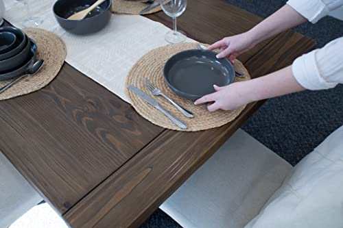 Elanze Designs Bistro Glossy Ceramic 8.5 inch Shallow Pasta Dinner Bowls Set of 4 - Perfect for Everyday uses from Italian Style Pasta to Caesar Salad, and Ramen to Pho, Charcoal Grey - color: Charcoal Grey, style: 8.5 inch Dinner