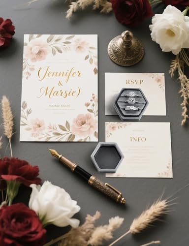 MFXIP Velvet 3 Slots Jewelry Ring Box Engagement Wedding Box Keepsake Box Bridal Photo Ring Triple Slots Hexagon - color: Gray