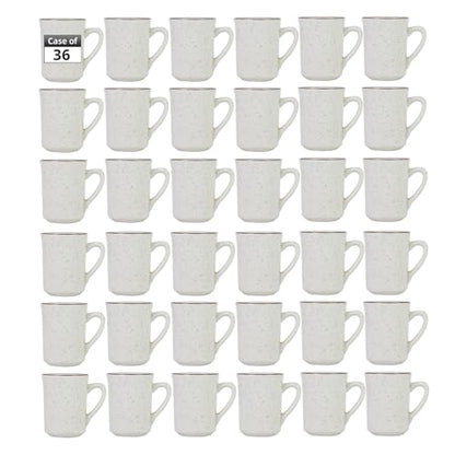 Stoneware Narrow Rim Commercial Grade Brown Speckle, Mug 8.5oz", Case of 36 - color: Brown Speckle, size: Mug 8.5oz"