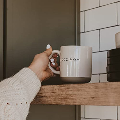 Sweet Water Decor Dog Mom Stoneware Coffee Mugs - 14Oz Cute Coffee Mugs for Hot and Cold Drinks - Dishwasher and Microwave Safe - Mothers Day Gift - Ideal for Tea and Espresso - style: Dog Mom