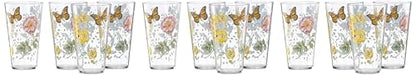 Lenox 866239 Butterfly Meadow Acrylic 4-Piece Highball Set, 20 oz, Acrylic NOT GLASS (Pack of 3) - size: 4 Count (Pack of 3), style: Highball Set of 4