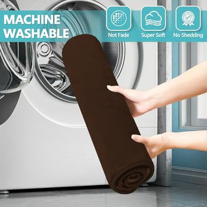 RUN HELIX Bathroom Rugs Sets 3 Piece, Soft Absorbent Memory Foam Bath Mats Set, Dry Fast Bath Mat, Machine Washable Bath Rug Set for Bathroom （Chocolate） - color: Brown