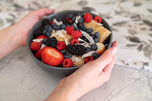 10 Strawberry Street Wazee Matte Coupe Dinnerware, Bowl, Charcoal, Set of 6 - color: Charcoal Gray, size: 7.5" Dinner Bowl, style: Dinner Bowl