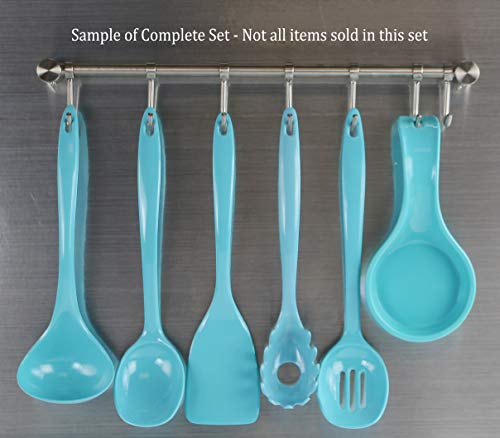 Spatula, Turner for Non-stick pans, Heat Resistant, BPA Free Melamine Utensil with Ergonomic Handle, 11 inch, Set of 6 by Reston Lloyd, Turquoise - color: Turquoise, size: 100% Melamine Spatula, Set of 6