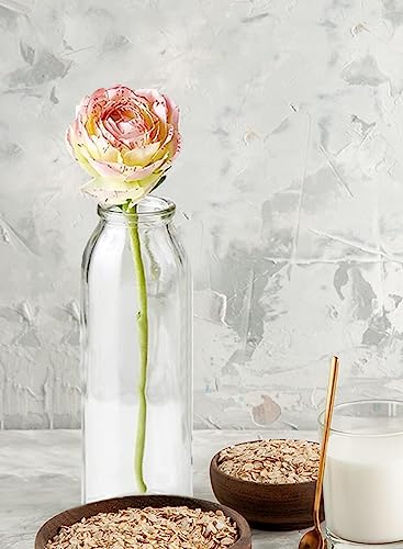 Serene Spaces Living Clear Glass Bud Vases, Set of 48, Ideal for Tablescape at Weddings, Events, Measures 6.25” Tall and 2” Diameter - size: Set of 48