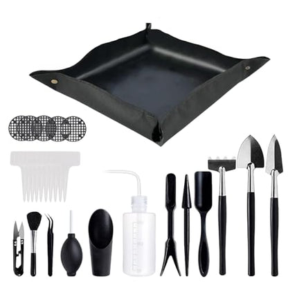 Transplanting Tool Flower Plant Transplanting Supplies | Small Garden Tools with Repotting Mat Professional Plant Care Kit for Indoor, Outdoor, Balcony, Greenhouse, Landscaping