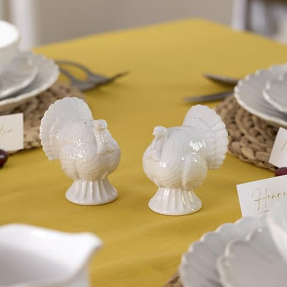 Lenox 898334 French Perle Carved Turkey Salt & Pepper Set - style: Turkey Salt & Pepper Shakers