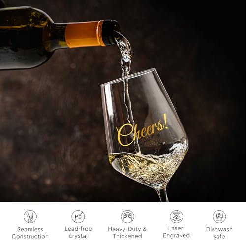 AW BRIDAL Fiance and Fiancee Enagagement Gifts Wine Glasses Set of 2 | Bridal Shower Bachelorette Gifts for Bride and Groom to Be, Wine Glass Gift Basket for Newly Engaged Couple 2026 - style: Engagement (She said yes)