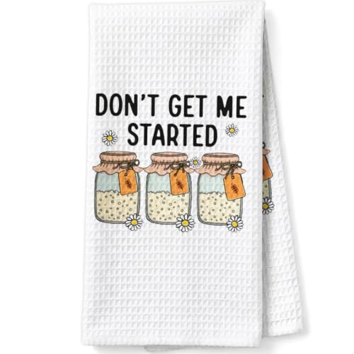 Sourdough Baking Gifts Dish Towels for Women Hostess, Sourdough Bakers Gifts Waffle Weave Kitchen Towels for Bread Lover - color: Baking