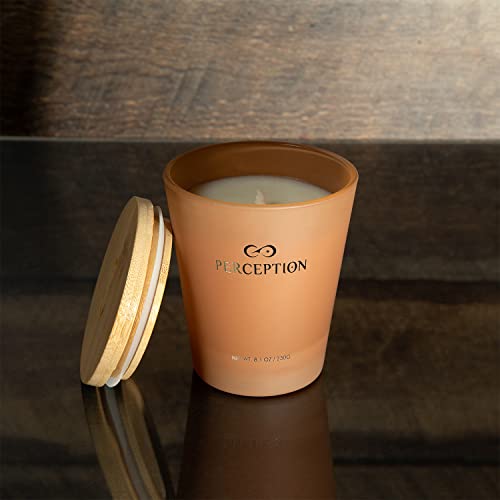 PERCEPTION AROMAS Luxury Scented Candle | Sandalwood Thyme | Hand Poured Soy Wax Candle with Gift Box | Elegant Fragrances | 50 Hour Burn Time (8.1 oz) - color: Sandalwood Thyme