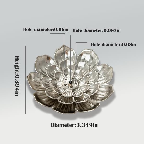 Incense Holder with Incense Stick Tray,Multi-Functional Incense Burner and Stick Holder Combo,Ash Holder (1, Golden,Silvery) - color: Golden,silvery
