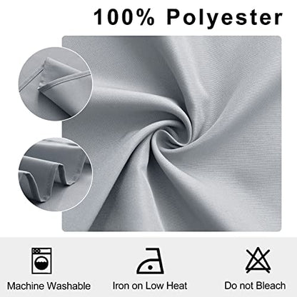 Silver Grey Cloth Napkins Set of 6, 18 x 18 Inch, Washable Dinner Napkins with Hemmed Edges for Restaurant, Wedding and Holiday - color: Silver, size: 18" x 18" (Set of 6)