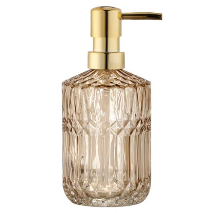 YunNasi Soap Dispenser with Pump Refillable | Liquid Hand Soap Dish Soap Dispensers for Bathroom Counter, Kitchen Sink, Amber - color: Amber