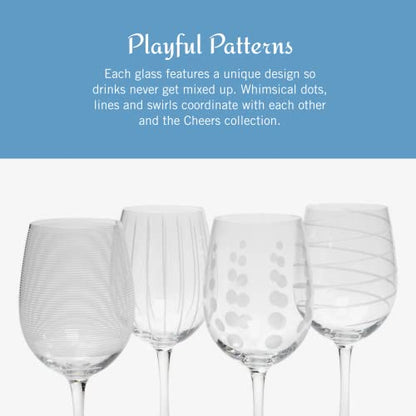 Mikasa Cheers White Wine Glasses Set of 4, 16-Ounce Elegant Glassware, Durable and Dishwasher Safe, Perfect for Everyday or Entertaining - style: White Wine Glass