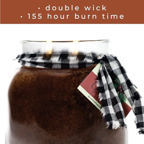 A Cheerful Giver - Nutmeg & Spice - 34oz Papa Scented Candle Jar with Lid - Keepers of The Light - 155 Hours of Burn Time, Gift for Women, Brown - size: 34 oz, style: Nutmeg & Spice