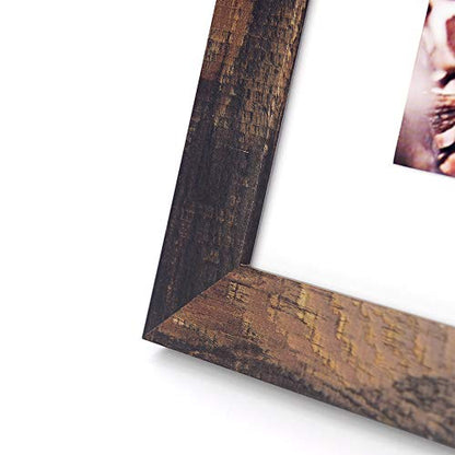 brown 8x10 Picture Frame set of 3,Display 8x10 without Mat or 5x7 with Mat Wall Gallery Photo Frames - color: Brown, size: 8x10 inches