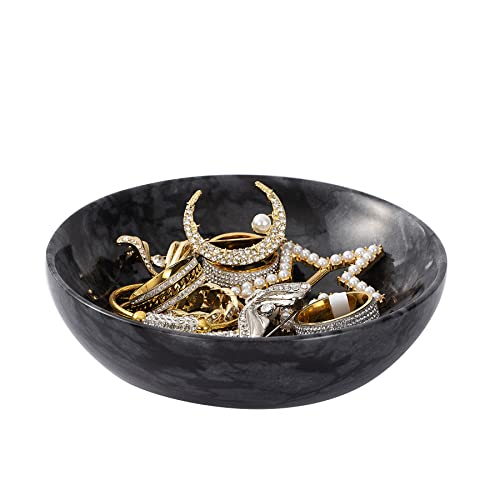 Marble Jewelry Dish - Rings Holder - color: Black