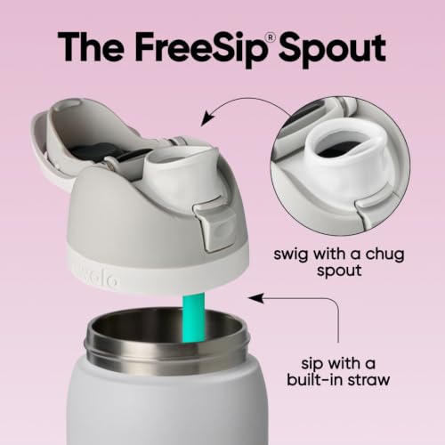 Owala FreeSip Stainless Steel Water Bottle 32 oz Dreamy Field - color: Dreamy Field, size: 32 Ounces