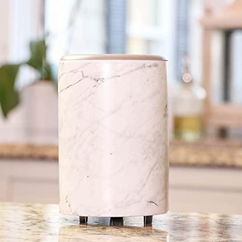 Happy Wax Mod Wax Melt Warmer with 3, 6, and 9 Hour Timer for Scented Wax Melts, Tarts & Cubes - Electric, Ceramic Wax Melter with Removable No Mess Silicone Wax Dish, Marble Color - color: Marble