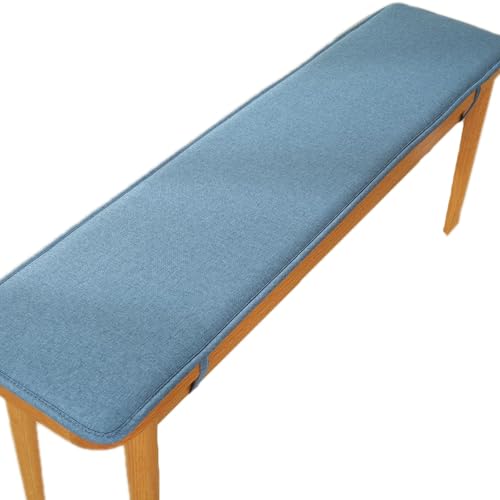 Bench Cushion Indoor/Outdoor 40/48/60 x 14/15/17/11 inch Rectangular Non Slip Patio Furniture Cushions for Deck Chair Swings Bench Cushion(Blue,11x39inch) - color: Blue, size: 11x39inch