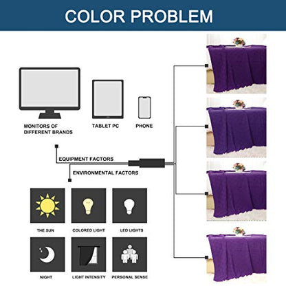 uxcell 100% Cotton Knit Throw Blanket, Cable Decors Purple 47x70 - color: Purple