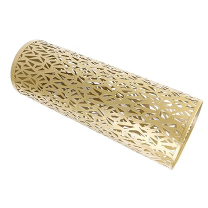 Jectse Umbrella Stand, Freestanding Round Metal Umbrella Holder Bin Hollowed Rain Collection Umbrella Organizer Bin for Home Office Entryway (Gold), Jectse021nsfg9dv-13