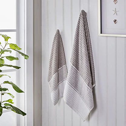 SKL Home Planet Ombre 100% Turkish Cotton Premium Bath Towel, 600 GSM, Soft & Absorbent, Taupe - color: Planet Ombre, Taupe, style: Bath Towel