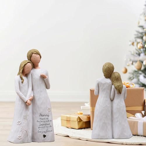 Nanny Gifts for Grandma, Gifts for Nanny, Nannie Figurine | Nanny Birthday Gifts,Gifts for Nanny,Nannie Gift for Mothers Day Birthday Christmas,Hand-Painted Resin Statue - style: Nanny gifts